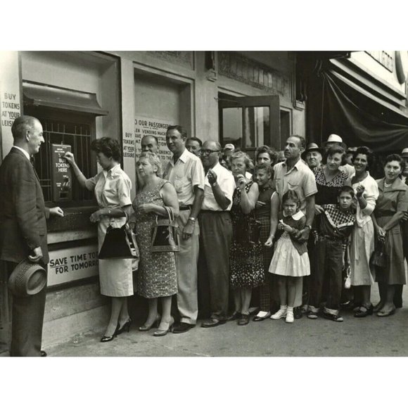 COPY - NYC 1953 New York City Subway transit token pendant Manhattan Necklace G… - Picture 10 of 12